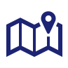 An icon showing a map